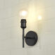 Axel 1 Light 4.75 inch Matte Black Wall Sconce Wall Light in No Shade
